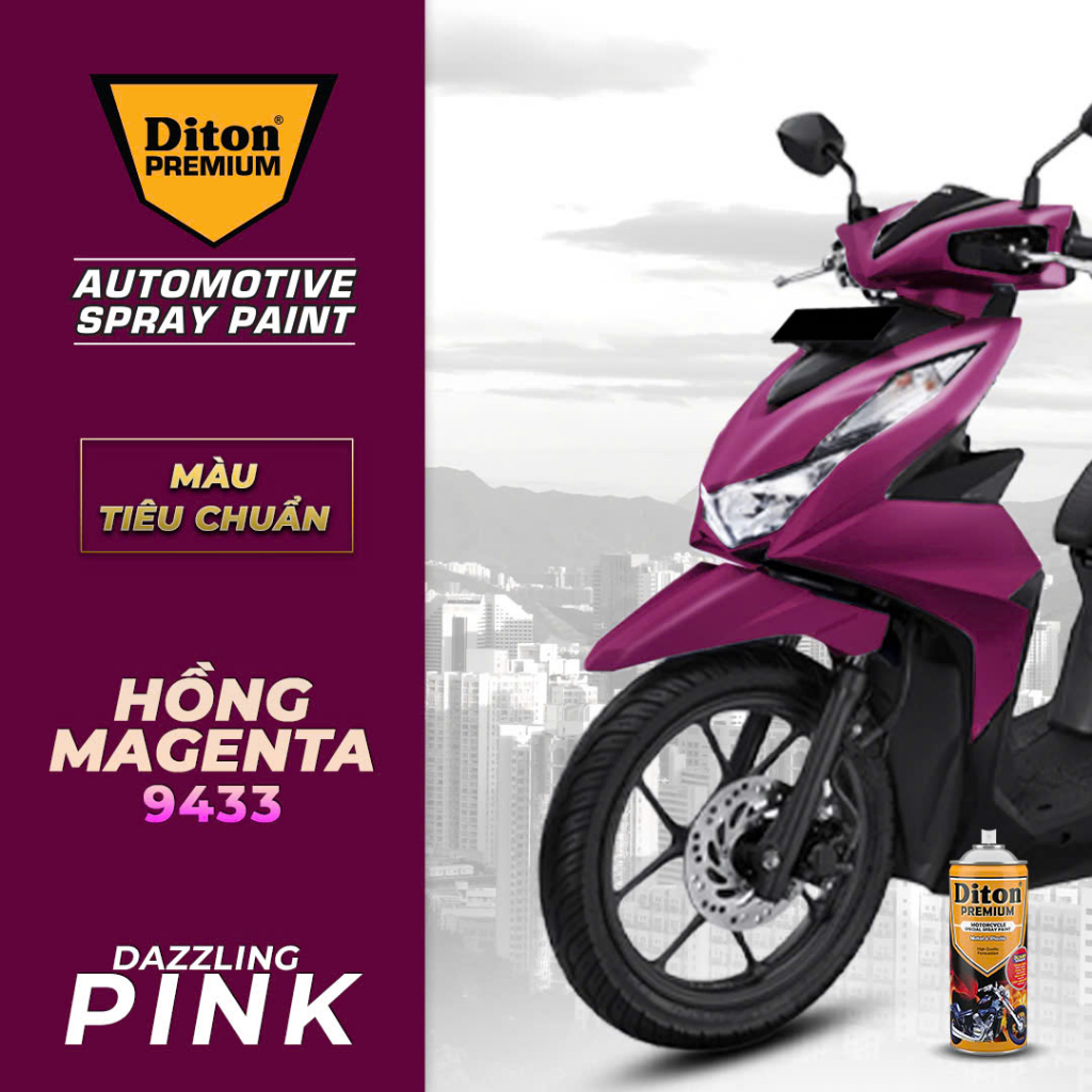 Sơn màu hồng magenta 9433 diton