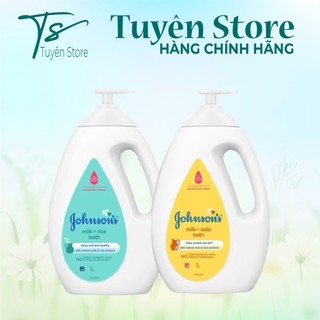 SỮA TẮM GỘI CHO BÉ CHIẾT XUẤT SỮA VÀ GẠO JOHNSON'S MILK + RICE BATH 1 LÍT
