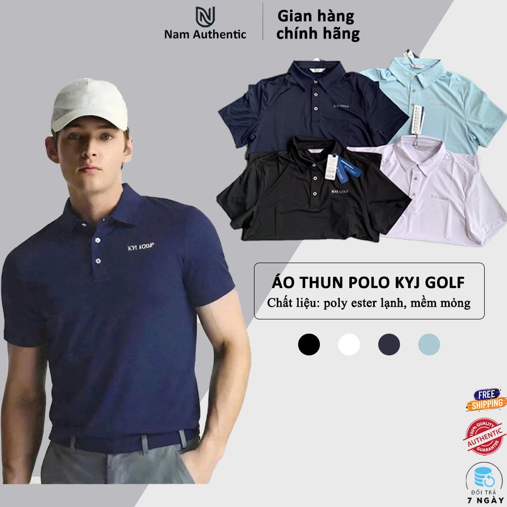[AUTH] Áo Thun Polo Thể Thao Nam Cao Cấp Xuất Hàn KYJ Golf  – co giãn 4 chiều, thấm hút mồ hôi tốt -