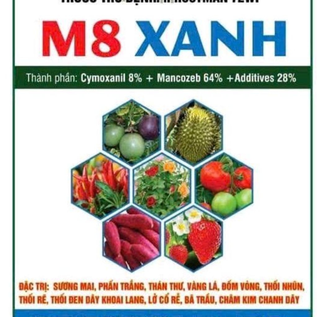 Phân Bón Lá M8 XANH 500gr - SP Chất Lượng