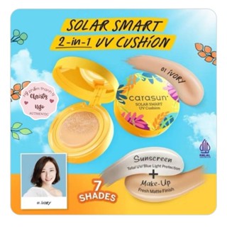   EXP 2027 TEM PHỤ  CUSHION TRANG ĐIỂM CHỐNG NẮNG 2 IN 1 SOLAR SMART UV CARASUN SPF50+ 