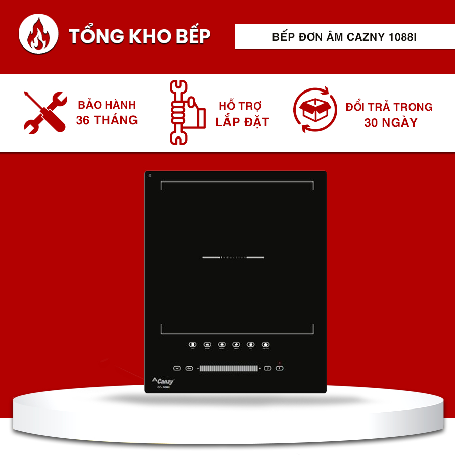 Bếp từ đơn âm CZ-1088i, Tự nhận diện vùng nấu,tự động hiện EO khi không có nồi • Hẹn giờ, khóa phím.