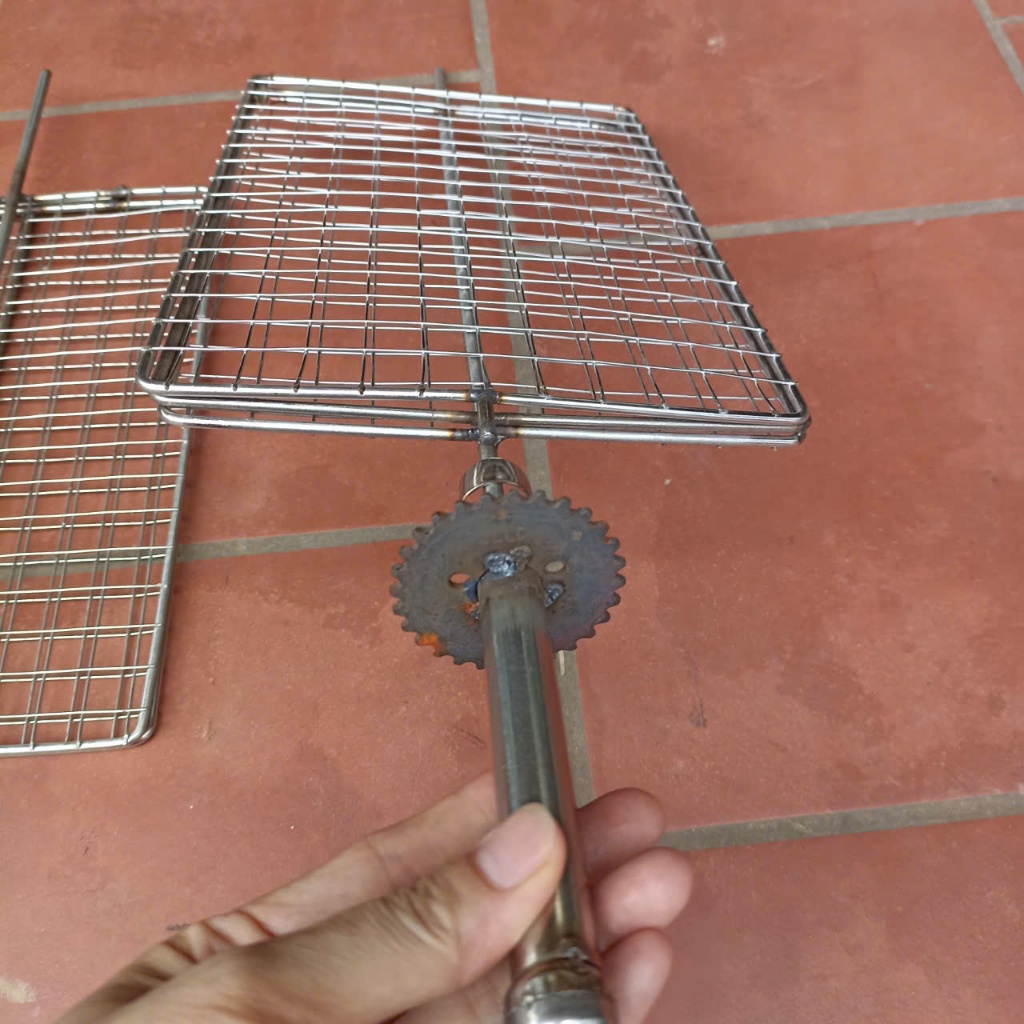 Vỉ lưới nướng thịt, chả cho lò quay xích cam xe máy, Vỉ nướng đa năng chạy xích cam xe máy