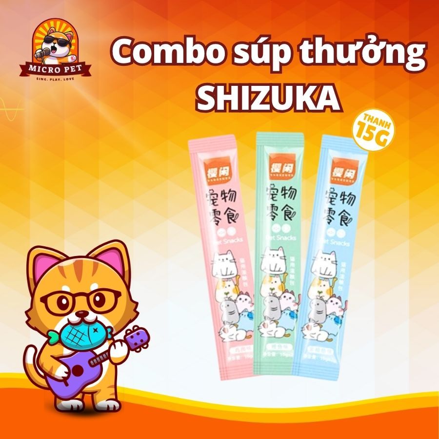 [COMBO 200 THANH] Súp Thưởng Cho Mèo Shizuka, Soup Thưởng Cho Mèo Shizuka