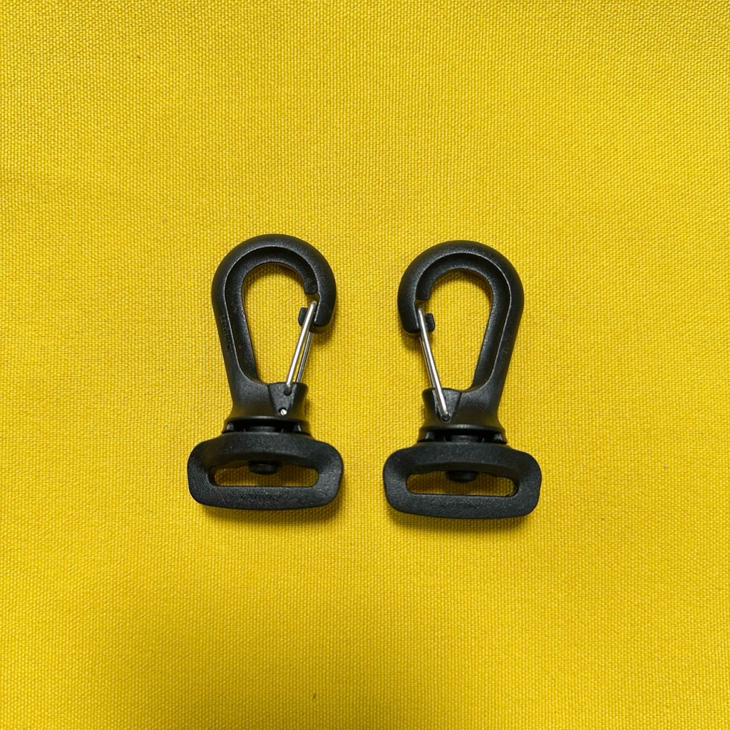 (2 cái) Móc càng cua DURAFLEX 2.5cm màu đen dùng cho balo túi xách (Mã 192)