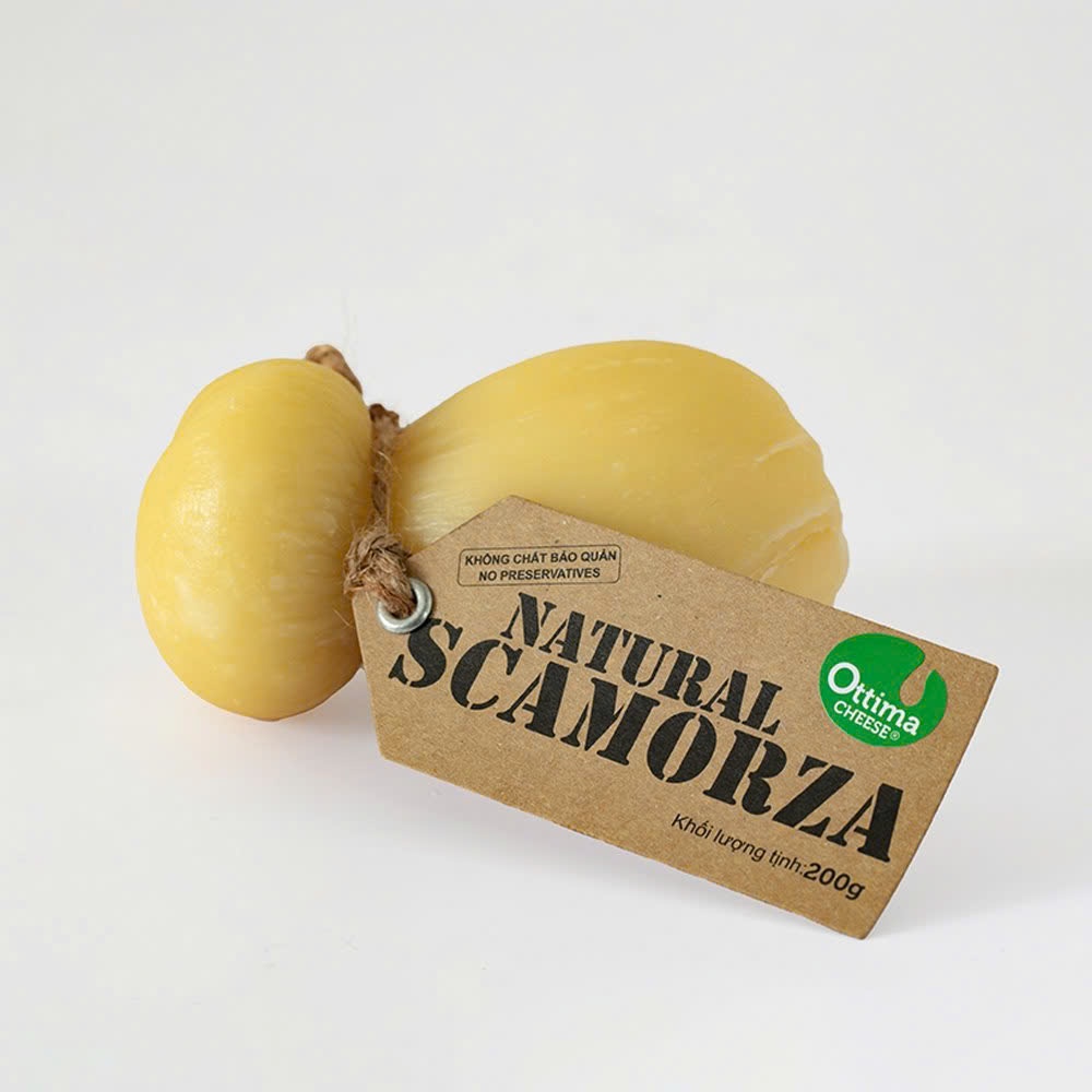Phô Mai Scamorza 200g - Ottima Cheese (Sữa Bò Tươi)