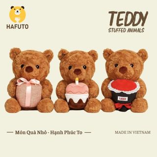  Gấu Bông Sinh Nhật Teddy Ôm Bánh Kem,Hộp Quà ,Bó Bông Hafuto ,Món Quà Tặng Dễ Thương Cho Bạn Gái 