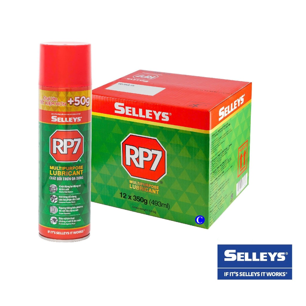 Thùng 12 chai RP7 dạng xịt trọng lượng 350g - có VAT