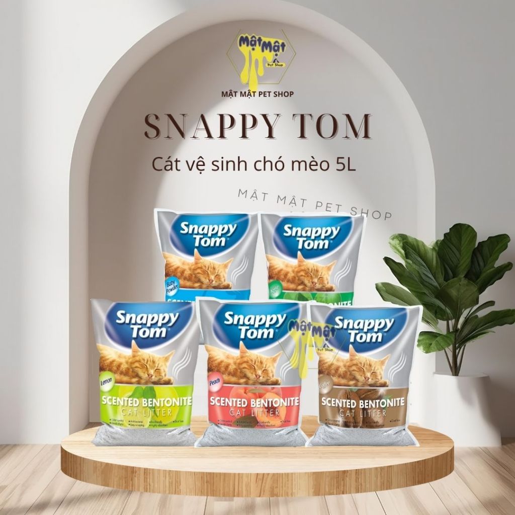[ Xa kho] Cát vệ sinh mèo Snappy Tom 5L