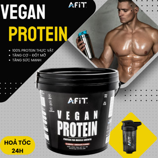  Whey vegan protein AFIT hỗ trợ giảm mỡ tăng cơ bắp cho người tập luyện  freeship kèm quà  