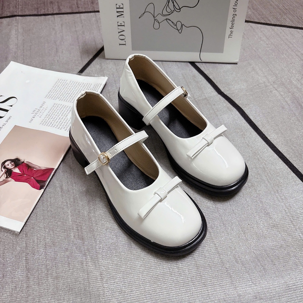 [LÙI 1 SIZE] Giày Đế Đốc Nữ Cao 5P Đính nơ chất da mềm êm chân thời trang phong cách Hàn Quốc | BigBuy360 - bigbuy360.vn
