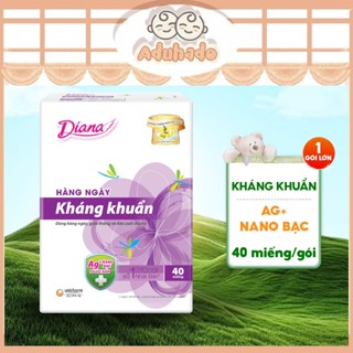 Băng vệ sinh Diana Hàng ngày kháng khuẩn NaNo Bạc thoáng khí khử mùi (mỏng vừa) 1 gói 40 miếng