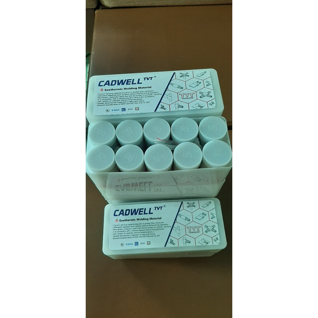 Thuốc hàn hoá nhiệt 90g Cadwell tvt, thuốc hàn hoá nhiệt cadwell tvt 115g, thuốc hàn 150g, thuốc hàn