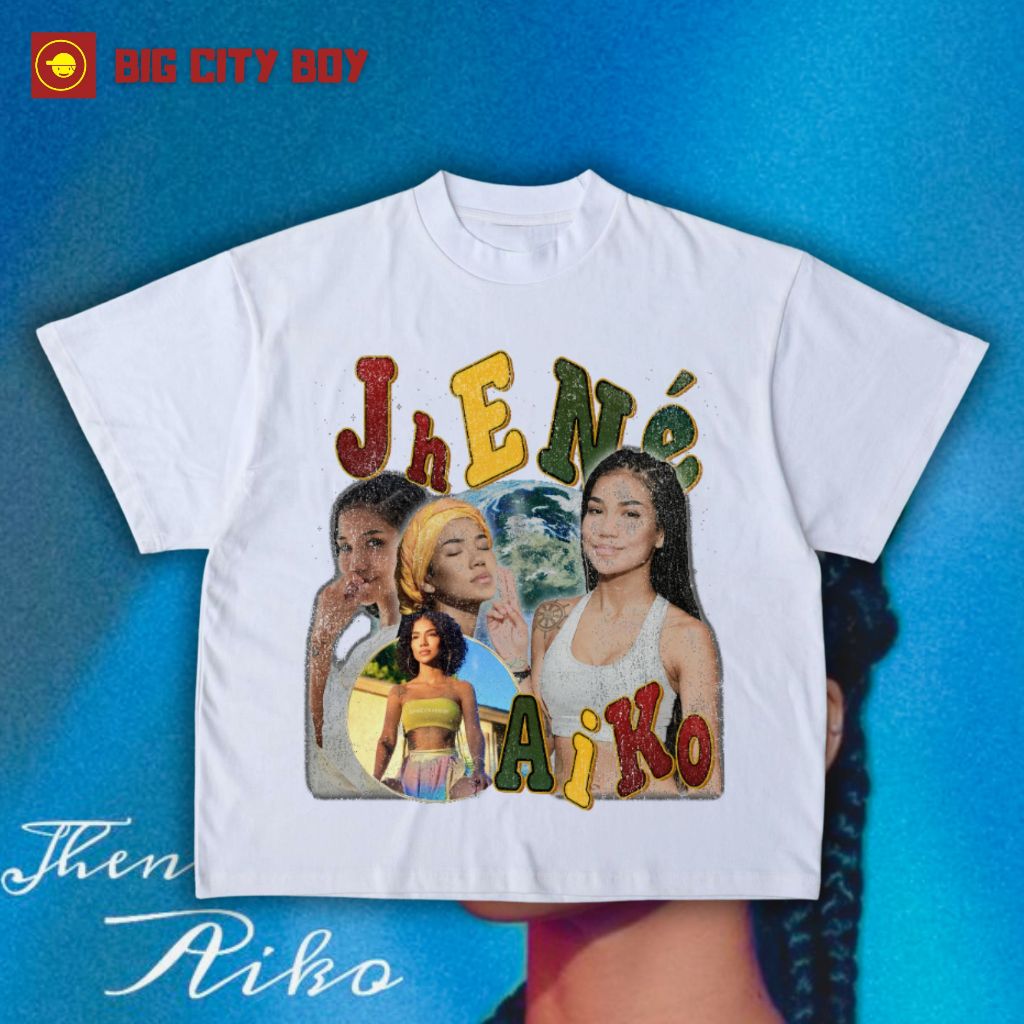 Áo Thun Ca Sĩ JHENÉ AIKO Form Boxy BIG CITY BOY