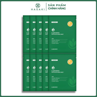 [DAILY] Combo 10 Mặt Nạ Caryophy Giảm Mụn, Thâm & Dưỡng Ẩm Da 22g Portulaca Mask Sheet 3in1 Hasaki Sản Phẩm Chính Hãng