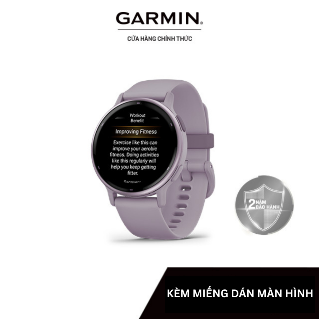 Đồng hồ thông minh Garmin vivoactive 5 Music, GPS, WiFi (Black/Ivory/Blue/Orchid) - Hàng chính hãng