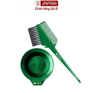  Bộ Dụng Cụ Nhuộm Tóc Tại Nhà Garnier Chén Lược Trộn Thuốc Nhuộm Tóc - Japari 
