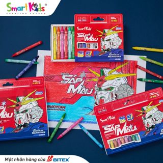 [MỚI VỀ] Bút sáp màu SMARTKIDS Fantasy Warriors 12/18/24 màu tô (CR28/ CR29/CR30)