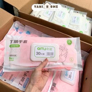 Bịch 30 găng tay cao su nhà bếp đa năng có tái sử dụng nhiều lần - Túi 30 bao tay cao su làm bếp, rửa bát, vệ sinh