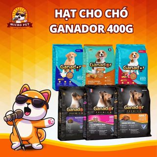 Hạt Cho Chó Ganador Gói 400g Vị Sữa, Gà Nướng, Bò Nướng Cho Chó Con Và Chó Trưởng Thành