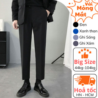 Quần tây nam vải mỏng nhẹ Big Size FAJA dáng ôm hàn quốc thoáng khí hạn chế nhăn xù may chắc chắn