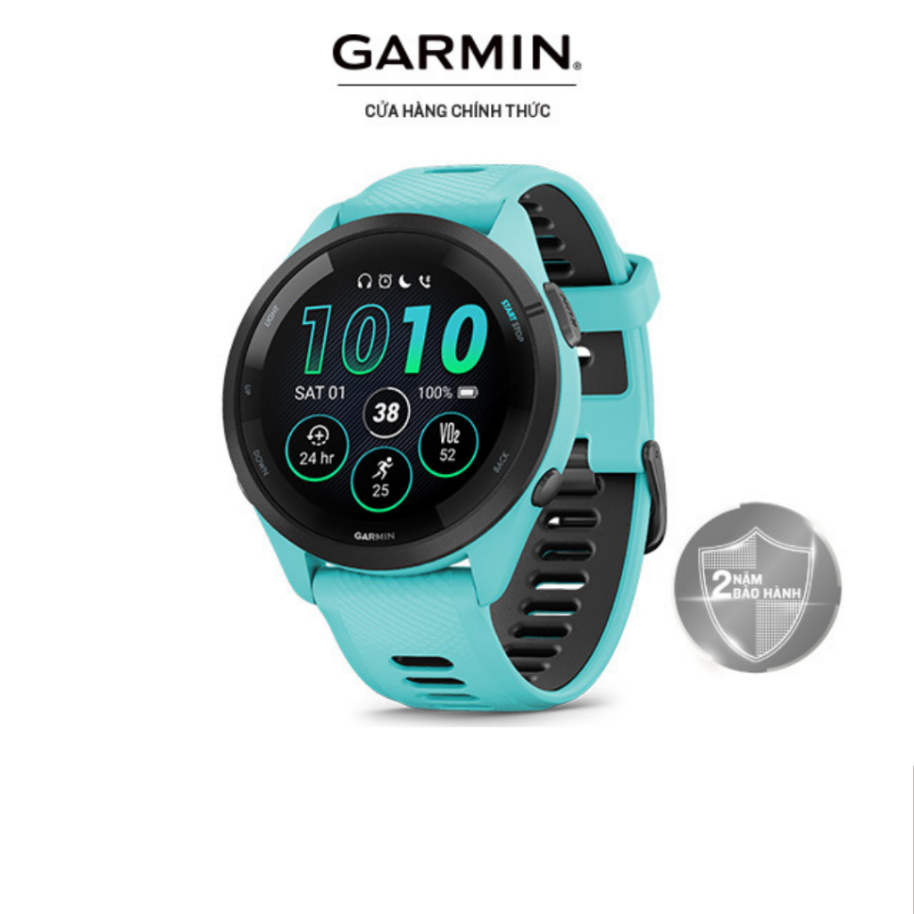 Đồng Hồ Thông Minh Garmin Forerunner 265 Music Wifi GPS (Black/White/Aqua) - Hàng Chính Hãng | BigBuy360 - bigbuy360.vn