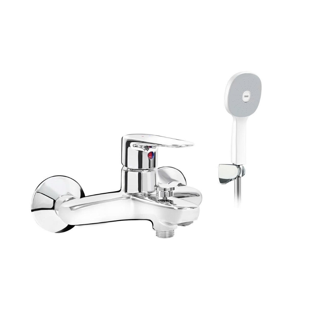 Vòi sen tắm nóng lạnh INAX BFV-1113S-7C tay sen tăng áp nhựa