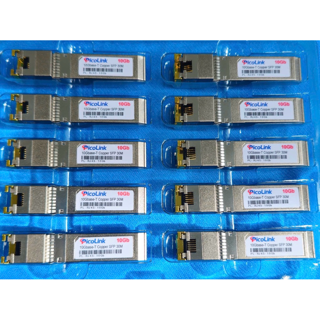 Module quang SFP 10G to Rj45 10Gb PicoLink, PL-RJ4510Gb (lưu ý module 10G ko tương thích trên Switch