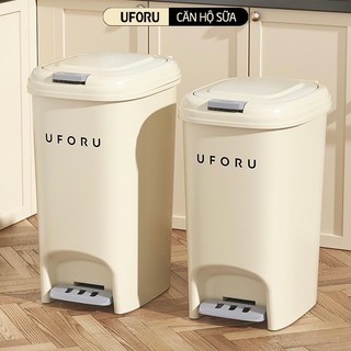  Thùng Rác Đạp Chân Bấm Nút Đa Năng UFORU 2 In 1 Tiện Lợi Thiết Kế Thông Minh Chất Liệu Nhựa PP Cao Cấp - UFM448 