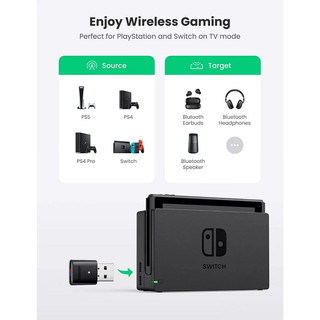 Thiết bị USB Bluetooth 5.0 Ugreen 10928 (Switch và PS5 / PS4) cao cấp