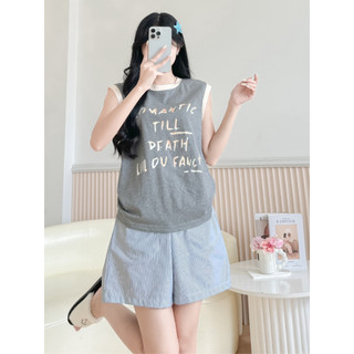  Đồ bộ nữ đồ mặc nhà áo thun sát nách quần đùi Tizon set bộ đồ áo thun quần đũi linen set đồ nữ sang chảnh 2025 