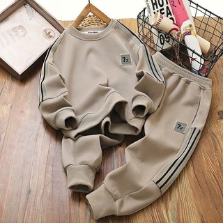  .Bộ quần áo thu đông trẻ em 13-46kg dành cho bé trai mẫu chất nỉ bông dày dặn giữ ấm tốt mẫu số 72  SPOST B20 