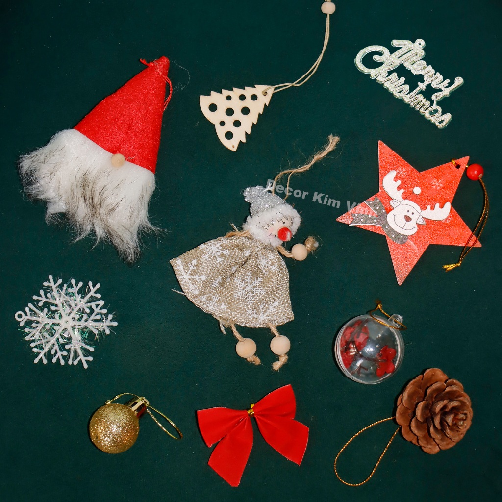 Phụ kiện trang trí noel Set PHỤ KIỆN NHÍ E22