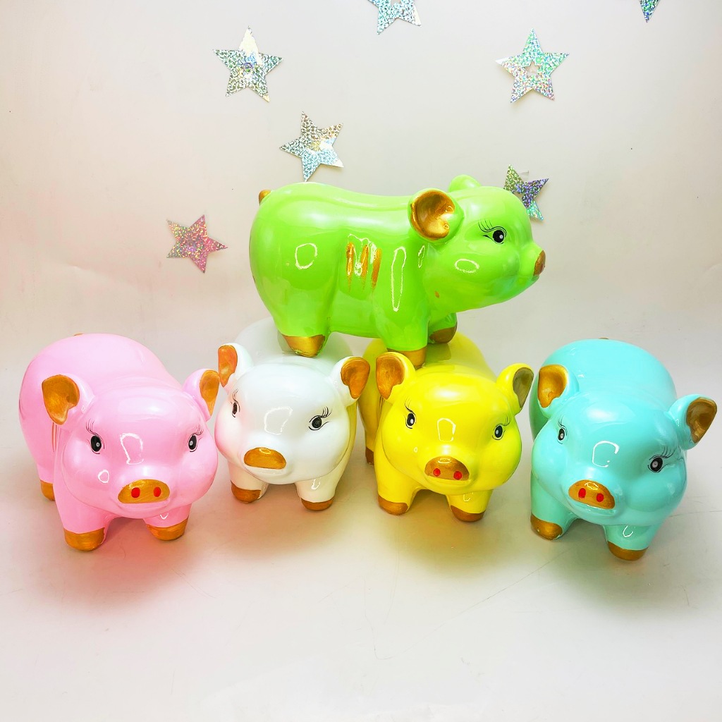 Heo Lợn Đất Heo tiết kiệm heo mọi tài lộc Hecube Ống Tiết Kiệm Tiền Vàng