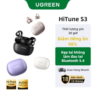 UGREEN S3 Tai nghe Bluetooth 5.4|Thiết kế kẹp tai| nhét tai mở,|Âm thanh tích hợp| Giọng nói HD, Giảm tiếng ồn cuộc gọi
