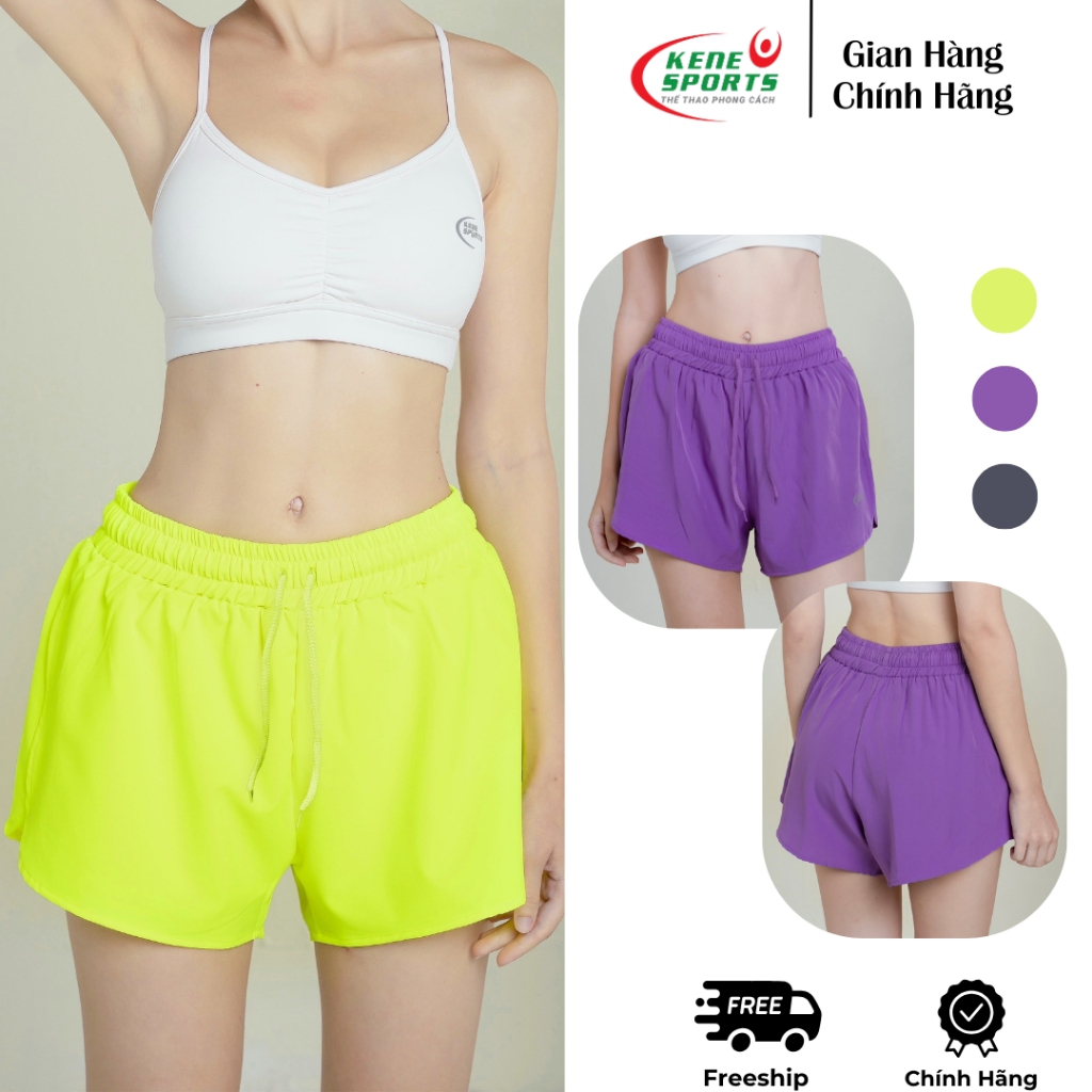 Quần gió 2 lớp cao cấp mềm mại thoáng mát chơi thể thao, tập gym, chạy bộ Kene Sports