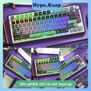  Keycap Pudding Side Transparent Xuyên Led 4 Cạnh Cho Bàn Phím Cơ 
