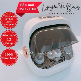 [MẪU MỚI - UVC-ION] Máy úp bình sữa tiệt trùng sấy khô uvc-ion Moaz bebe MB044 bảo quản 72h