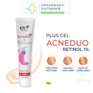 Gel Bôi Ngoài Da AcneDuo Plus Gel Hỗ Trợ Cải Thiện Da Mụn, Giúp Làm Dịu, Hạn Chế Thâm Mụn 15g