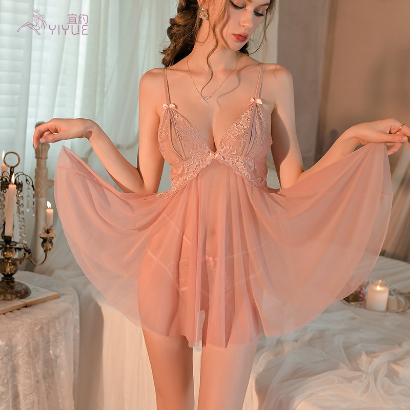 Váy ngủ voan phối ren mềm A155 | BigBuy360 - bigbuy360.vn