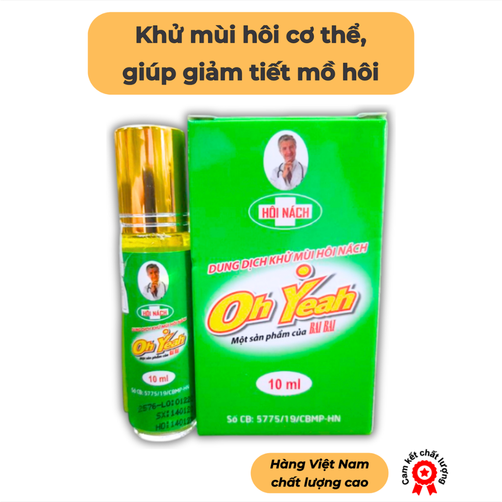 Lăn nách OH YEAH  - Giúp khử mùi hôi cơ thể, giảm tình trạng tiết nhiều mồ hôi