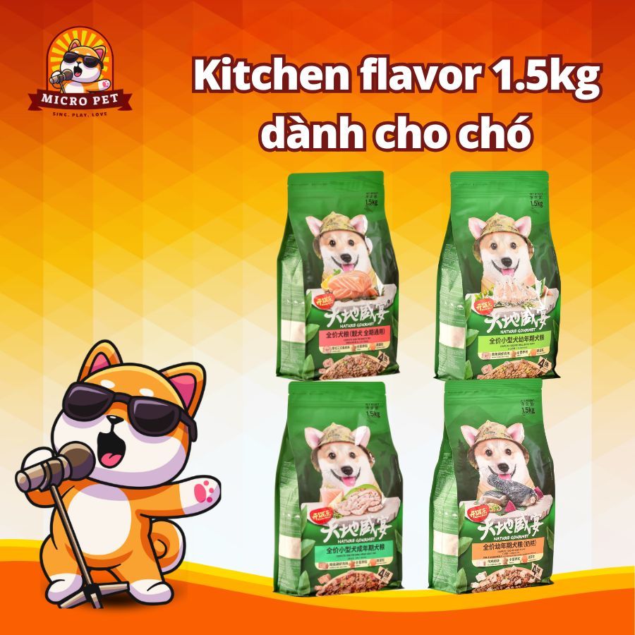 Thức ăn chó Kitchen Flavor gói 1.5kg