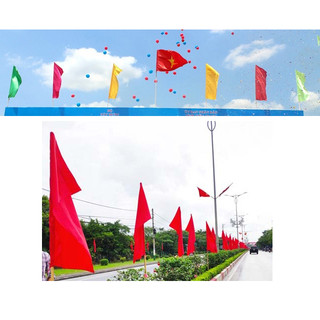 Cờ phướn đủ màu vải phi bóng nhiều kích thước 0.4x0.9m 0.6x1.1m