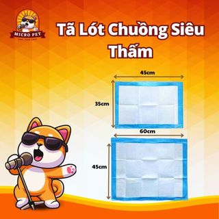 Tã Lót Chuồng Siêu Thấm, Siêu Thoáng Cho Chó Mèo, Giấy Phân Hủy Không Gây Hại Cho Môi Trường