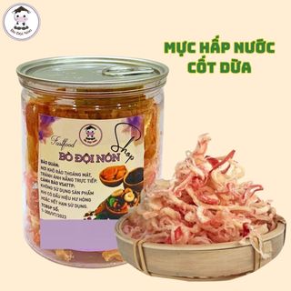 150G Mực Xé Sợi Hấp Nước Cốt Dừa Bò Đội Nón 