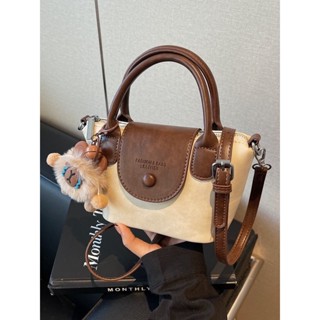 Túi xách nữ da PU đeo vai/đeo chéo thời trang Hàn Quốc kèm gấu bông, túi xách công sở đi học đi chơi - TXN073