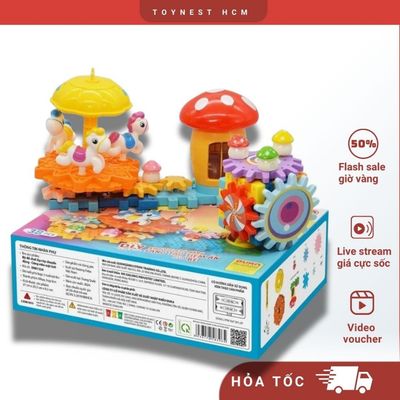 Đồ Chơi DUKA: Bộ Lắp Ráp Chuyển Động - Công Viên Mặt Trời - DK81324
