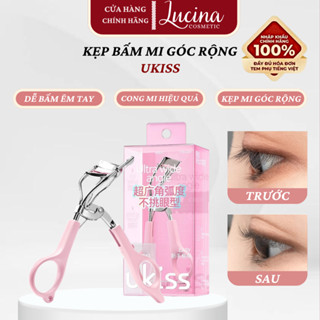 Kẹp Bấm Mi UKISS Góc Rộng Giúp Làm Cong Lông Mi Tiện Lợi Chuyên Dụng Chất Lượng LUCINA COSMETICS
