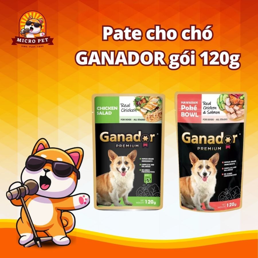 [COMBO]Pate Ganador [ 120g ] dành cho Chó Mọi lưới tuổi