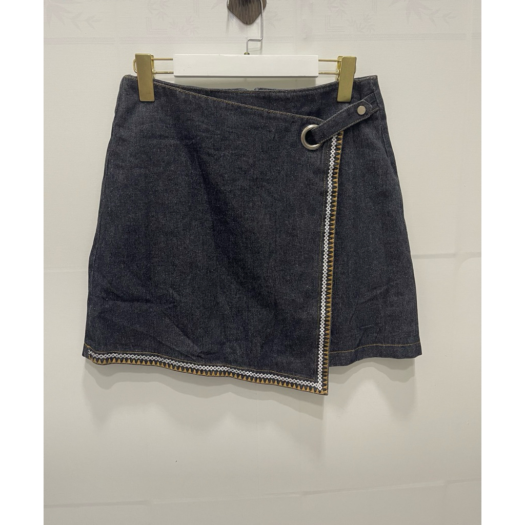 Chân váy Jean Lady Korea newtag, size L, eo rộng 72, dài 42